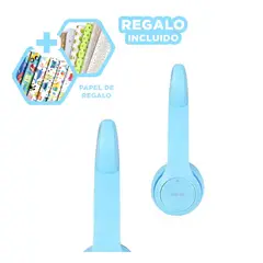 GENERICO - Pack12 Auriculares Recargables en Celes Y+Papel de Regalo