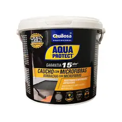 QUILOSA - Impermeabilizante Caucho Microfibras 5 kg Gris