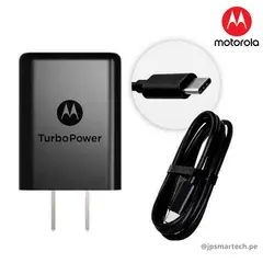 MOTOROLA - Cargador Original USB a Tipo C - 30W - Negro