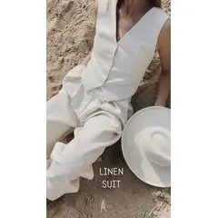 AMA OUTFITTERS - SET CHALECO Y PALAZO JOB