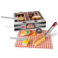 MELISSA & DOUG - Set de barbacoa y parrilla pequeña
