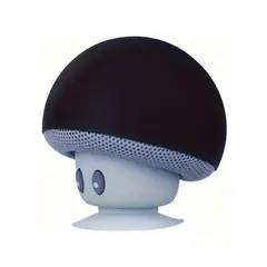 GENERICO - Parlante Portátil Cabeza de Hongo Bluetooth Negro