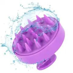 GENERICO - CEPILLO MASAJEADOR DE CUERO CABELLUDO LILA