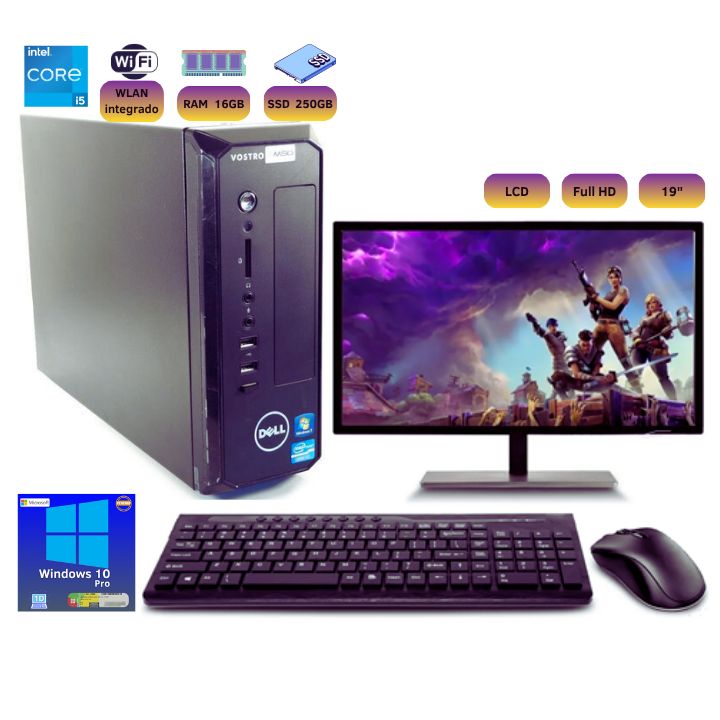 Computadora D06S I5 250GB SSD 16GB RAM + Monitor Teclado y Mouse +W10