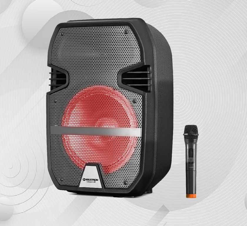 Parlante LIBIDUM AC-MX BT USB LED recargable