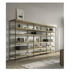 TU MESITA - Estanteria Práctica y Funcional Jacob color Duna y Negro