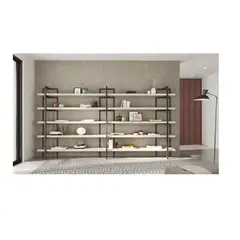 TU MESITA - Estante Industrial Moderno Xavi color BlancoNegro