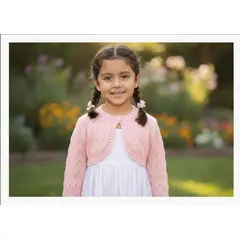 GENERICO - BOLERO CALADO NIÑA CHAQUETA CORTA