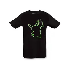 POKEMON - Center Polo Pincelada Pikachu Mujer Talla L