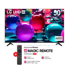 LG - Televisor 50 Smart UHD 4K 50UA7300PSB + Magic Remoto MR25GA - Negro