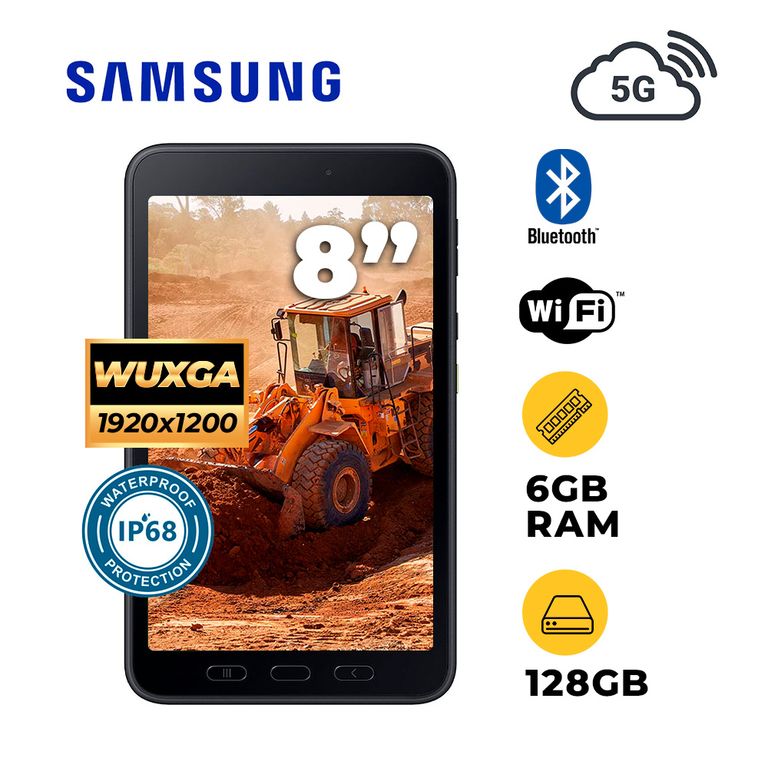 TABLET GALAXY TAB ACTIVE 5 8" TFT WUXGA 120HZ SM-X306BZGAL08