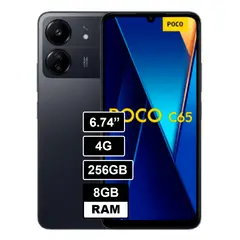 XIAOMI - Celular Poco C65 8GB RAM 256GB Negro
