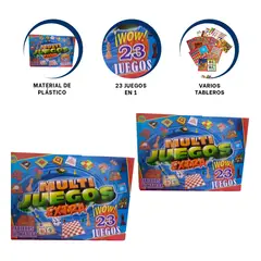 GENERICO - Pack2 Juegos de Mesa Rectangular 23 en 1 Y+Regalo Stickers
