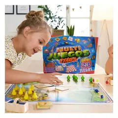 GENERICO - Pack4 Pack Dinamico y Entretenido de Juegos de Mesa 23 en 1