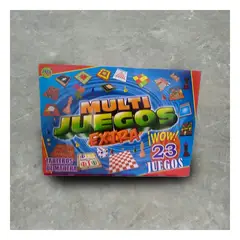 GENERICO - Pack4 Juegos de Mesa Rectangular 23 en 1 Y+Ligas de Regalo