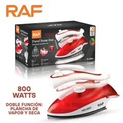 GENERICO - Plancha de vapor y seca plegable de viaje RAF R1259 Peso ligero Rojo