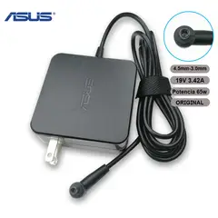 ASUS - Cargador 65w 19v 3-42a Punta Pin Medio ORIGINAL NUEVO