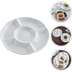 ICHIMATSU - Fuente Loza Redondo 33 Cm C/5 Divisiones-