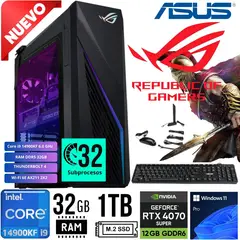 ASUS - DESKTOP WS G16CHR-1490KF015X I9 14900KF RAM32GB SSD1TB RTX4070 12GB W11 PRO