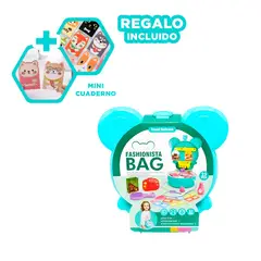 GENERICO - Pack12 Bolso con Orejitas en Celeste Y+Regalo Agendita