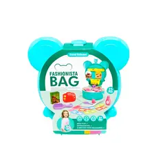 GENERICO - Cartera con Orejitas de Maleta de Viaje de 25pzs en Celeste