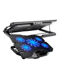 GENERICO - Cooler para Laptop con 5 Ventiladores en Modelo HA K5