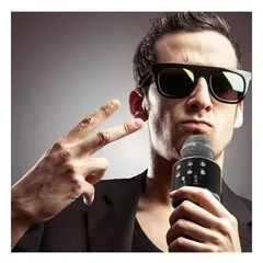 GENERICO - Pack4 Microfono Compacto en Tono Negro Y+Regalo Agendita