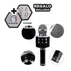 GENERICO - Pack12 Mic de Material de ABS en Negro Y+Regalo Stickers