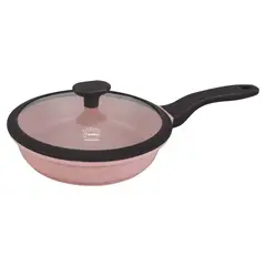 VALESKA - Sartén de Roca Volcánica VL-FPB20 Rosa