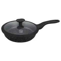 VALESKA - Sartén de Roca Volcánica VL-FPB24 Negra
