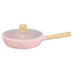 VALESKA - Sartén de Roca Volcánica VL-FPL28 Rosa