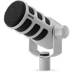 RODE - PodMic USB Versatile Dynamic Broadcast Microphone - Blanco