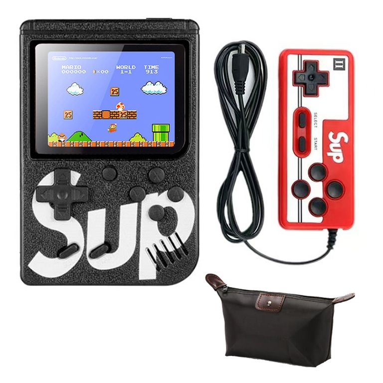 Consola Retro Portátil SUP 3" 400 in 1 Juegos - Negro