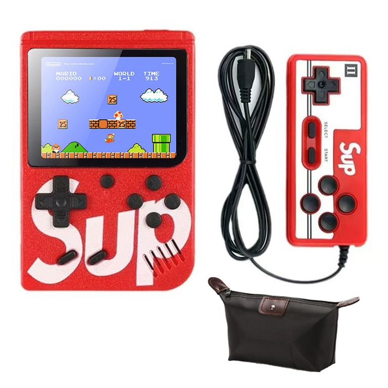 Consola Retro Portátil SUP 3" 400 in 1 Juegos - Rojo