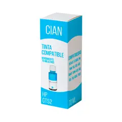 GENERICO - Tinta HP GT52 Cian M0H54AL 70ml 400, 600 Compatible