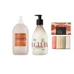 NATURA - Hidratante corporal ucuuba+ hidratante castaña refil y jabon