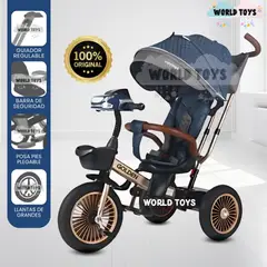KIDS - Triciclo Guiador Giratorio Voyage «GOLDEN II NEW» Blue