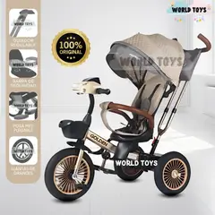 KIDS - Triciclo Guiador Giratorio Voyage «GOLDEN II NEW» Beige