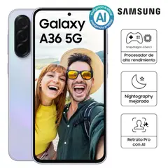 SAMSUNG - Celular Galaxy A36 128GB 6GB RAM - Light Violet