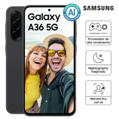 SAMSUNG - Celular Galaxy A36 128GB 6GB RAM - Negro