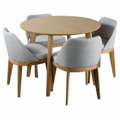 STIL NOVO - JUEGO DE COMEDOR 4 SILLAS SAMANTHA GRIS