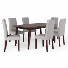STIL NOVO - JUEGO DE COMEDOR 6 SILLAS ANTONIA GRIS CLARO