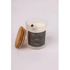 GENERICO - Vela de Soya Aromática " RAIZ" - Menta Naranja de 160gr