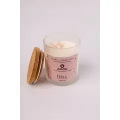 GENERICO - Vela de Soya Aromática AMOR Pétalos de Jazmín- 160GR