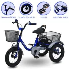 BABYGO - Triciclo Chavo con Cadena «CADENA» Blue
