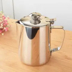 GENERICO - Jarra Barista de Acero 900 ml con Tapa