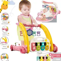 CAM - Gimnasio Caminador con Piano MUSICAL 2 EN 1