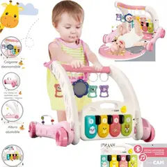 CAM - Gimnasio Caminador con Piano MUSICAL 2 EN 1