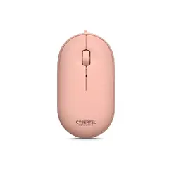 CYBERTEL - Mouse Óptico Alámbrico MERCURY 1 CYB M200K USB Rosado