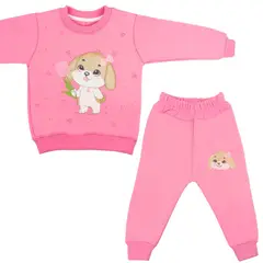 GENERICO - Conjunto Franela reactiva - 2 piezas - Perrita - Chicle